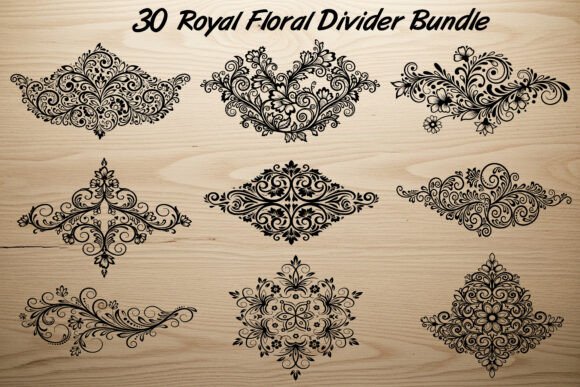 Download 30 Royal Floral Divider Bundle - Premium Resources