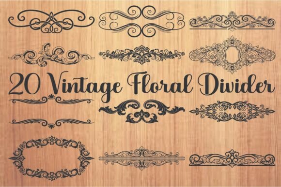 Download Vintage Floral Divider - Premium Bundle