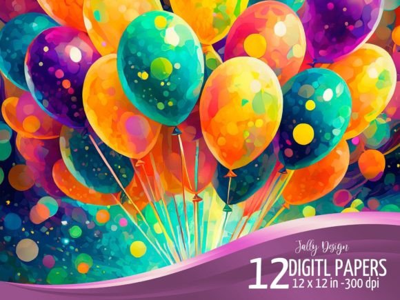 Download Colorful Psychedelic Birthday Balloons - Birthday balloons Collection