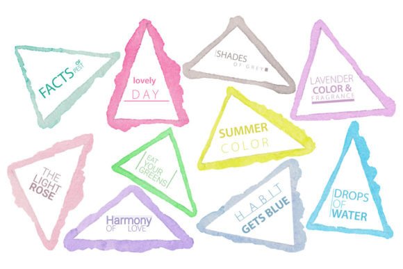 Download Watercolor Geometric Frame - Premium Resources